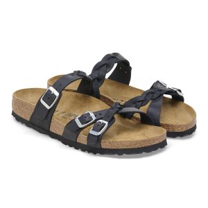 Franca Braided | Oiled Leather | Black