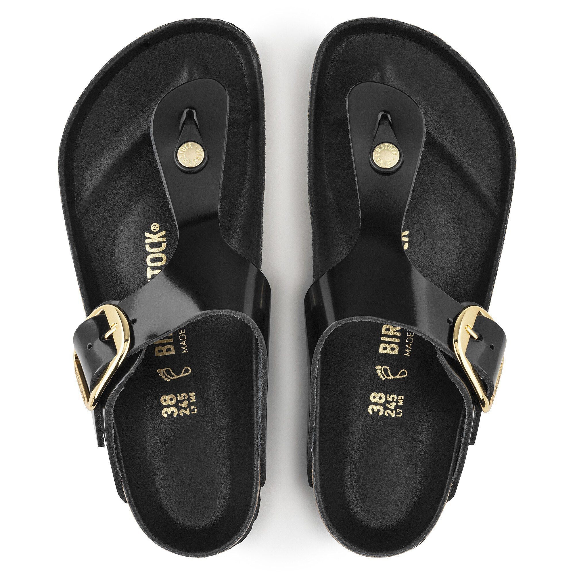 Gizeh Big Buckle | High-Shine Patent Leather | Black - Image 4