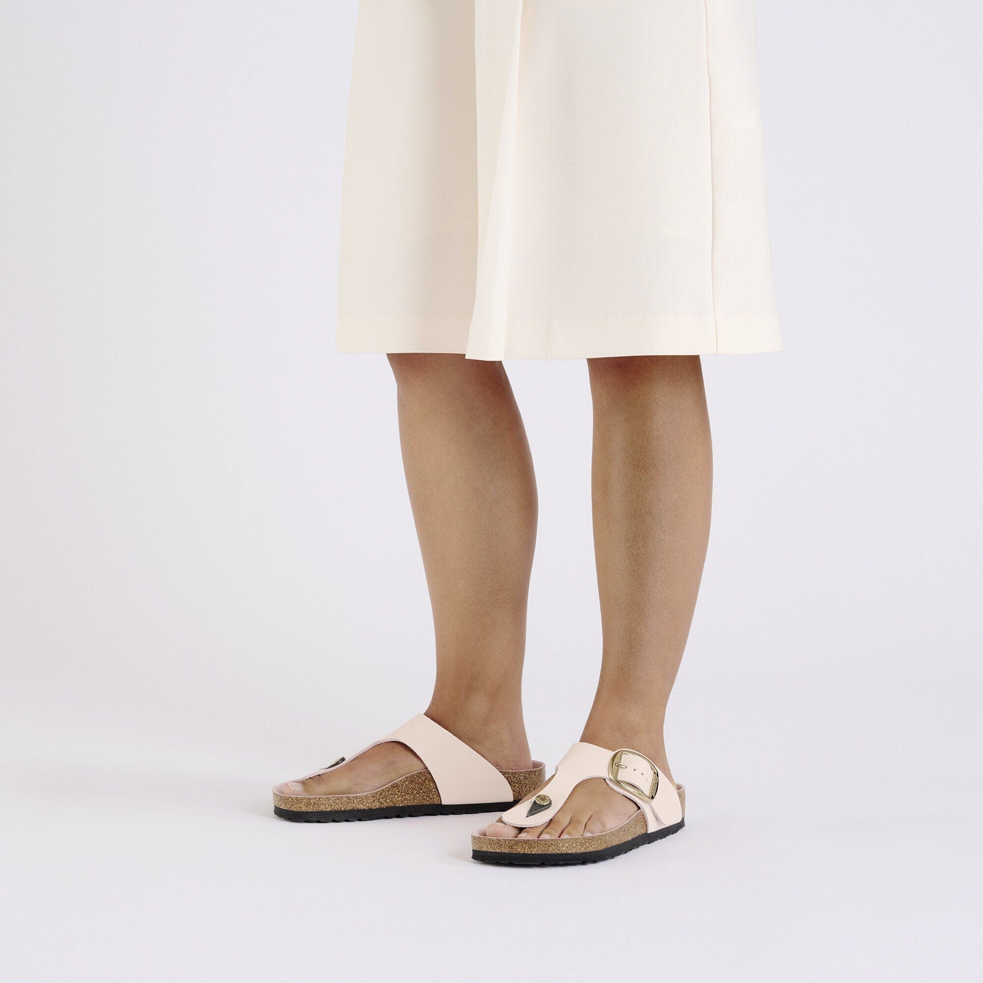 Gizeh Big Buckle | High-Shine Patent Leather | Light Rose - Image 3