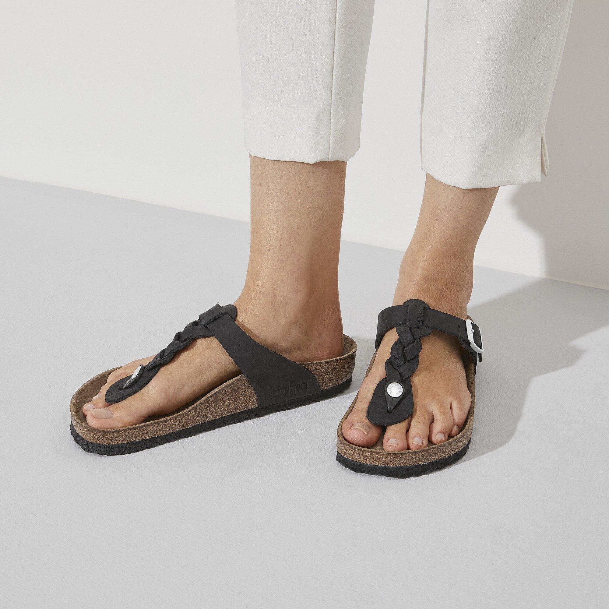 Gizeh Braided | Oiled Leather | Black - Image 2