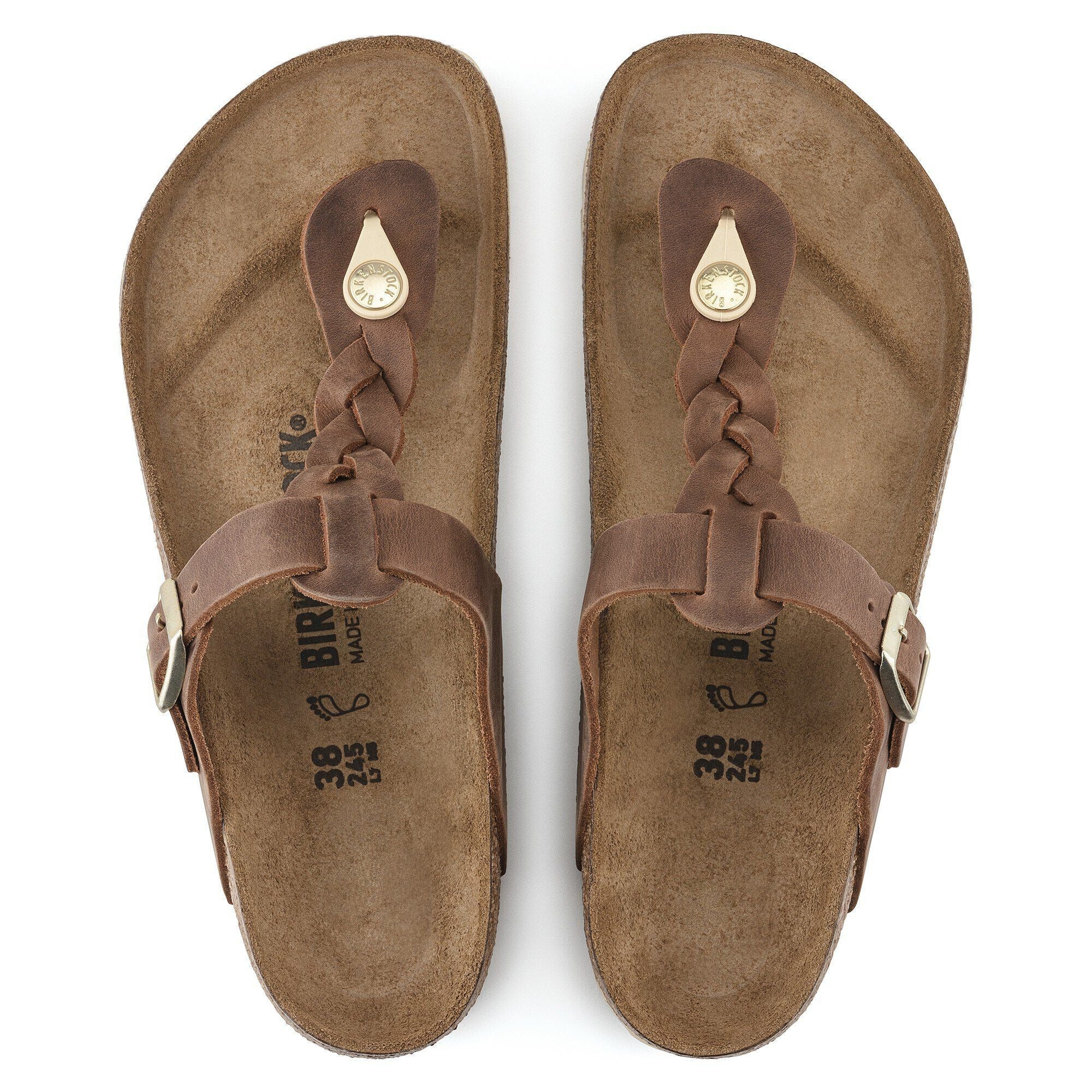 Gizeh Braided | Oiled Leather | Cognac - Image 4