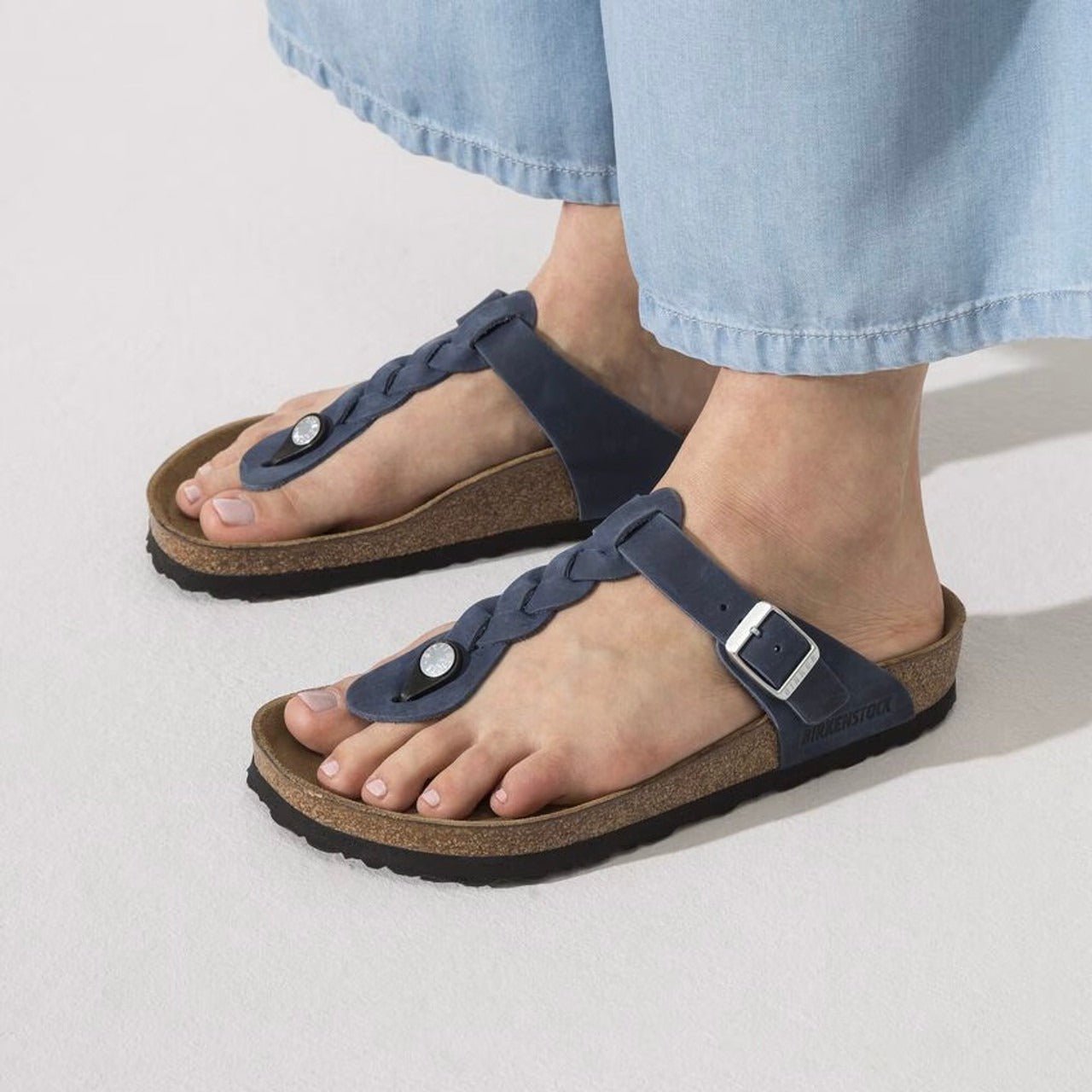 Gizeh Braided | Oiled Leather | Navy - Image 2
