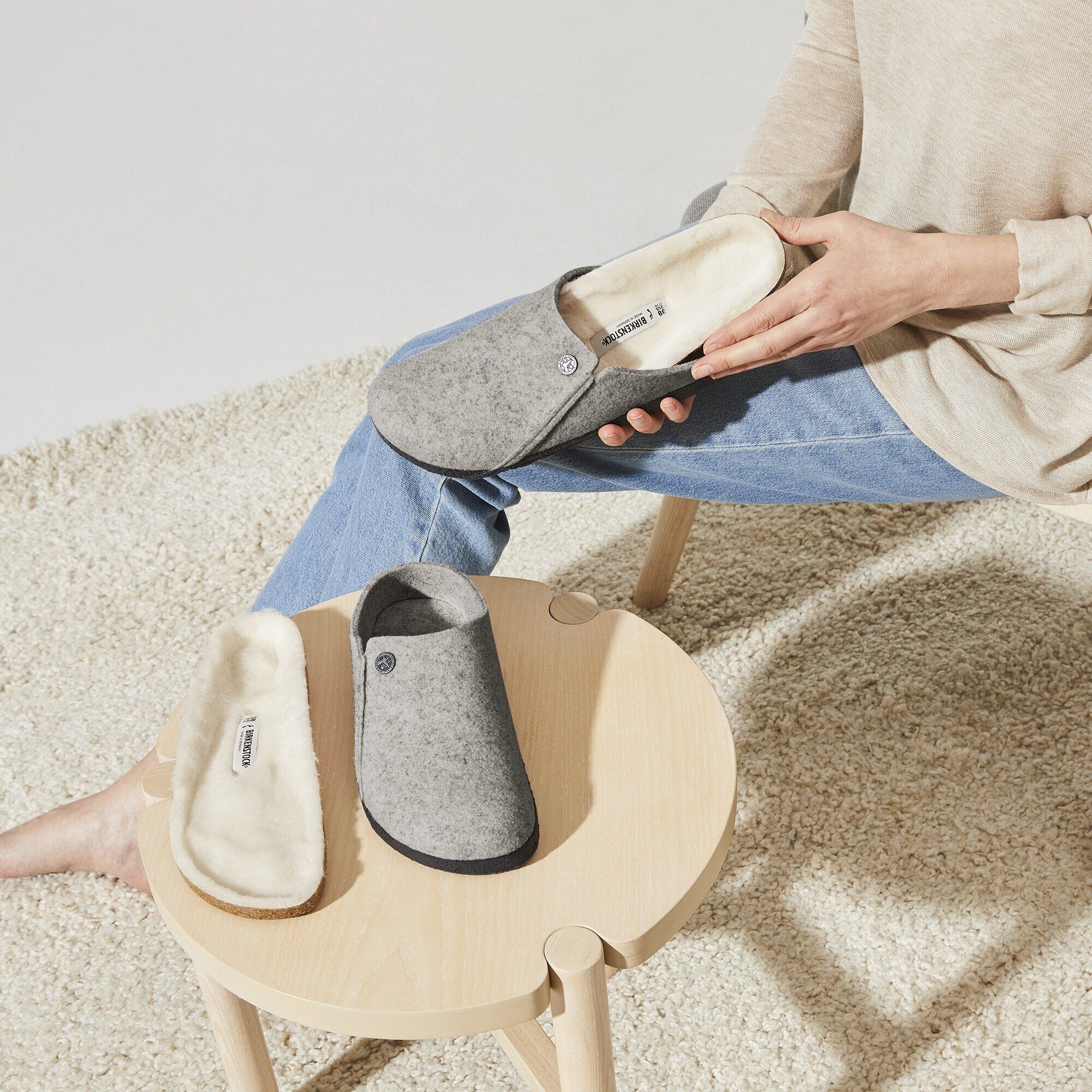 Zermatt Shearling | Wool/Felt | Light Gray - Image 5
